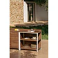 Módulo de almacenaje con estantes para cocina modular de exterior en madera de acacia y aluminio Arenira - Miniatura 11