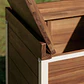 Módulo de almacenaje esquinero para cocina modular de exterior en madera de acacia y aluminio Branira - Miniatura 3