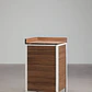 Módulo de almacenaje esquinero para cocina modular de exterior en madera de acacia y aluminio Branira - Miniatura 5