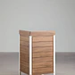 Módulo de almacenaje esquinero para cocina modular de exterior en madera de acacia y aluminio Branira - Miniatura 6