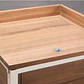 Módulo de almacenaje esquinero para cocina modular de exterior en madera de acacia y aluminio Branira - Miniatura 7