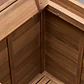 Módulo de almacenaje esquinero para cocina modular de exterior en madera de acacia y aluminio Branira - Miniatura 8