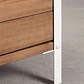 Módulo de almacenaje esquinero para cocina modular de exterior en madera de acacia y aluminio Branira - Miniatura 9