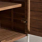 Módulo de almacenaje para cocina modular de exterior en madera de acacia y aluminio Alvina - Miniatura 10