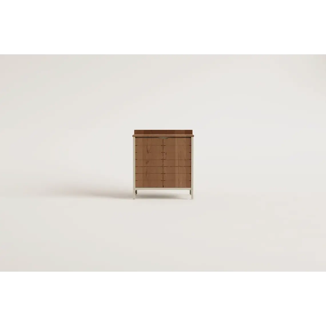 Módulo de almacenaje para cocina modular de exterior en madera de acacia y aluminio Alvina 12