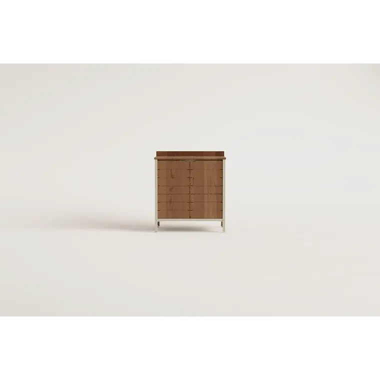 Módulo de almacenaje para cocina modular de exterior en madera de acacia y aluminio Alvina 12