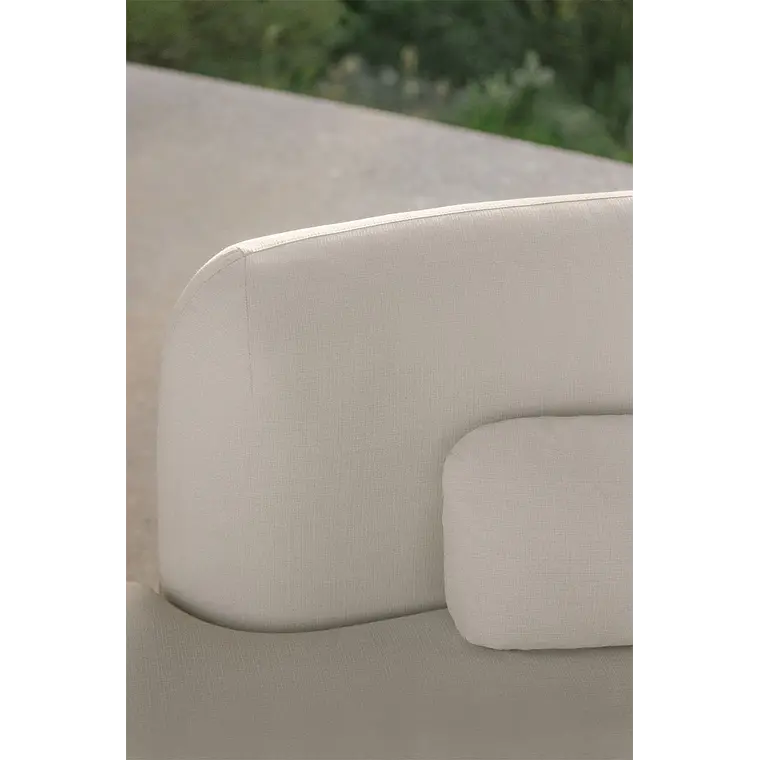 Módulo esquinero izquierdo para sofá modular de jardín en madera de acacia Lareva 3