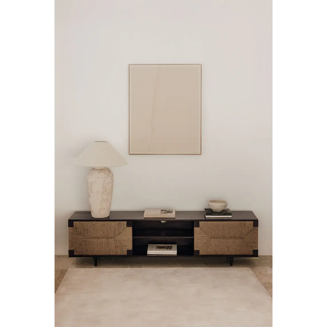 Calren · Mueble de TV en acabado madera de 200 cm 1