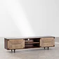 Calren · Mueble de TV en acabado madera de 200 cm - Miniatura 4