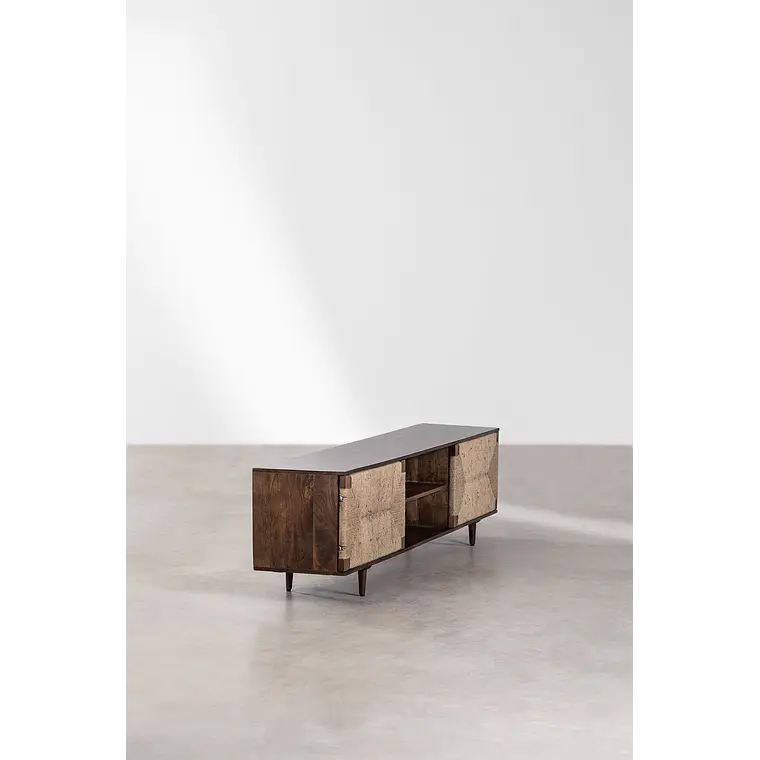 Calren · Mueble de TV en acabado madera de 200 cm 5