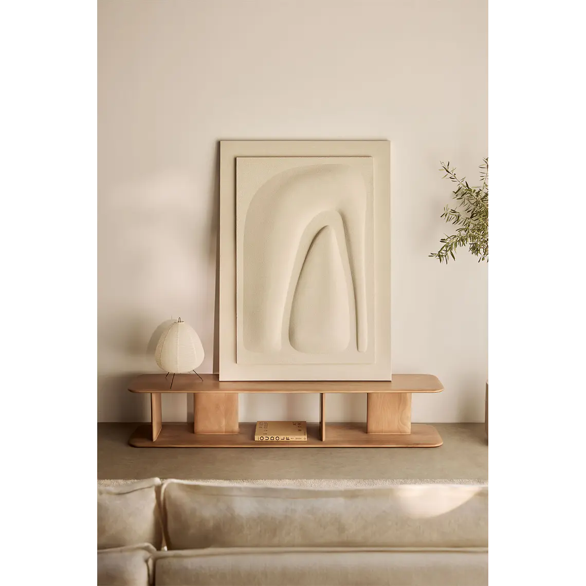 Darasel · Mueble de TV en acabado madera de 180 cm 1