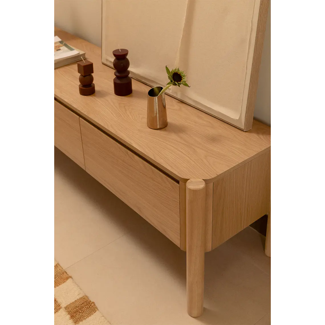 Enalen · Mueble de TV en acabado madera de 185 cm 3
