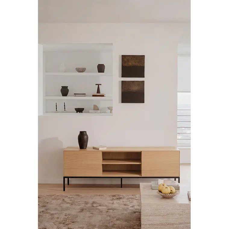 Nerrin · Mueble de TV en acabado madera de 160 cm 1