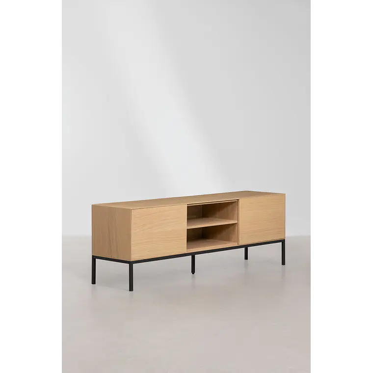 Nerrin · Mueble de TV en acabado madera de 160 cm 3