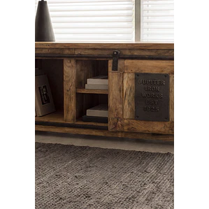 Saven · Mueble de TV en acabado madera de 160 cm