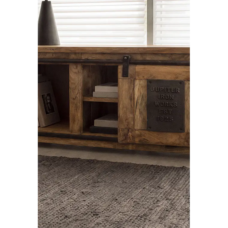 Saven · Mueble de TV en acabado madera de 160 cm 2