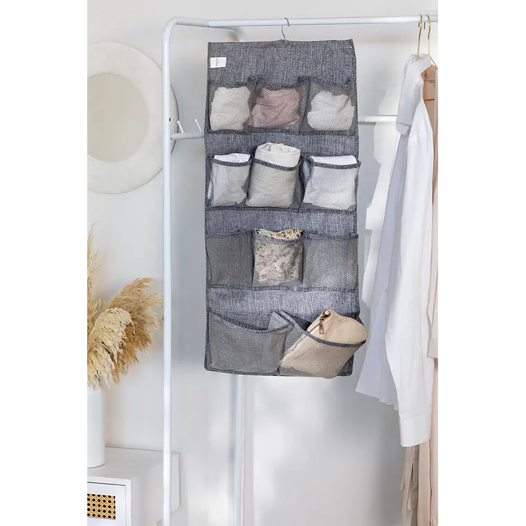 Organizador colgante con percha metálica Kora 2
