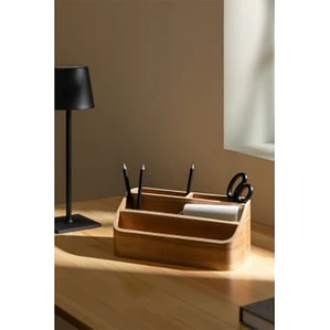 Organizador de escritorio en madera de pino Cleo