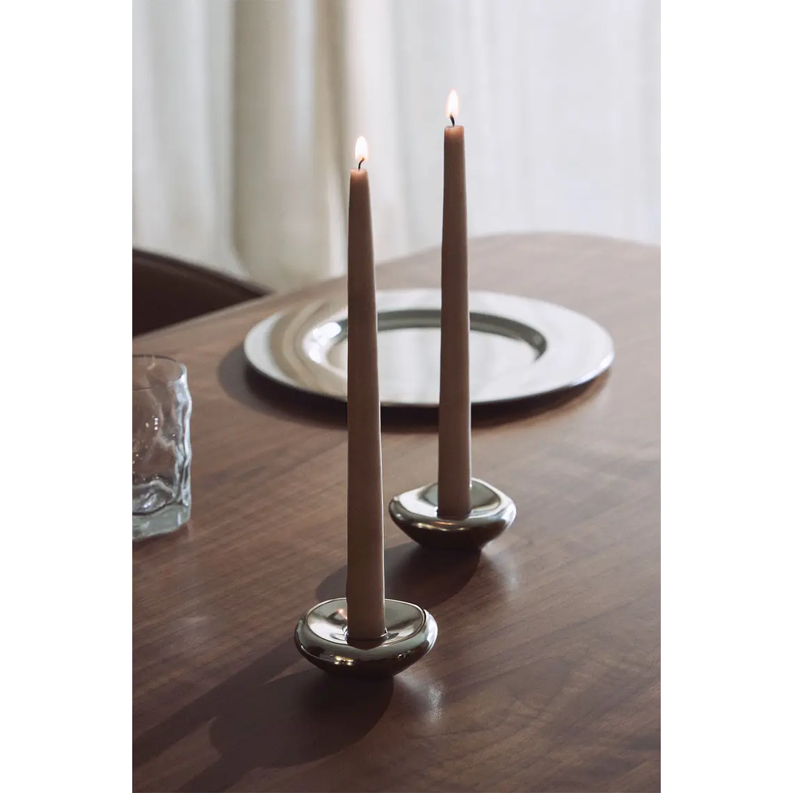 Pack de 2 candelabros en aluminio Riva 1