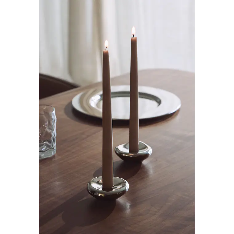Pack de 2 candelabros en aluminio Riva 1