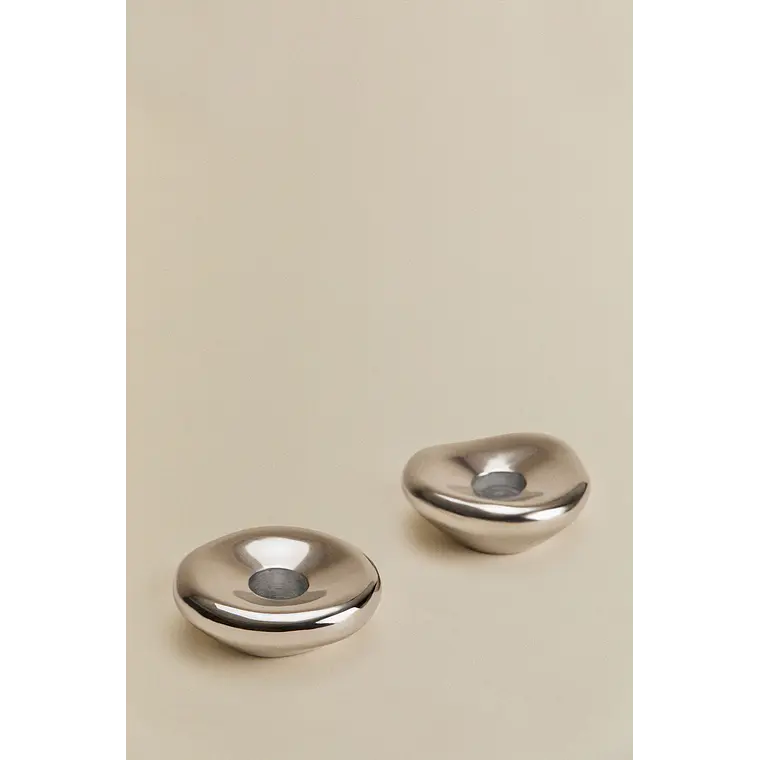 Pack de 2 candelabros en aluminio Riva 3