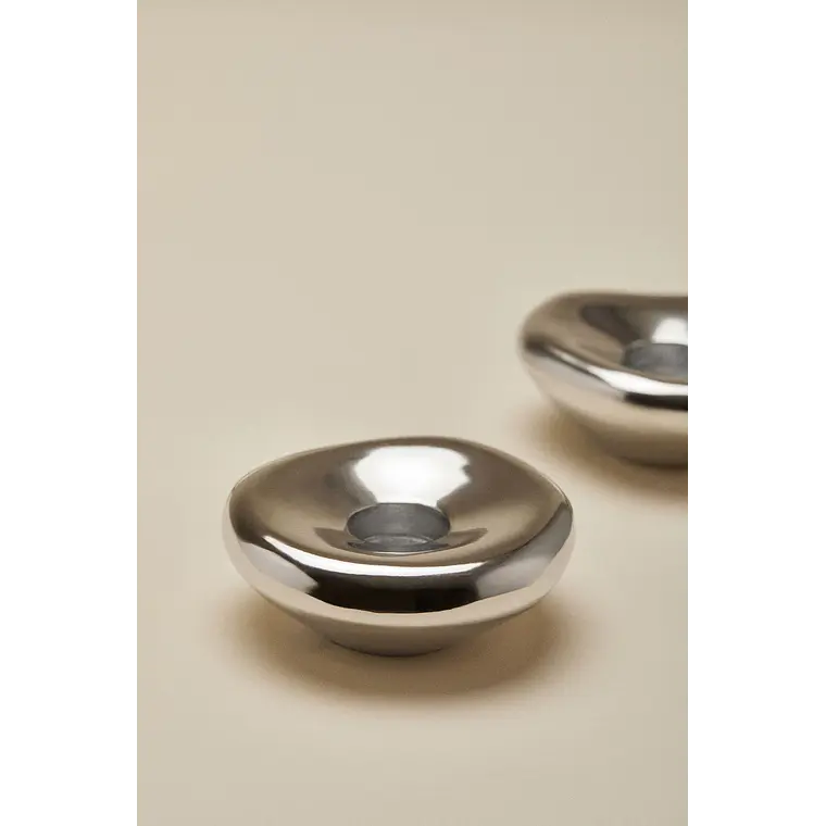 Pack de 2 candelabros en aluminio Riva 4