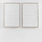 Pack de 2 cuadros decorativos 60x90 cm en relieve de escayola Kalia - Miniatura 1