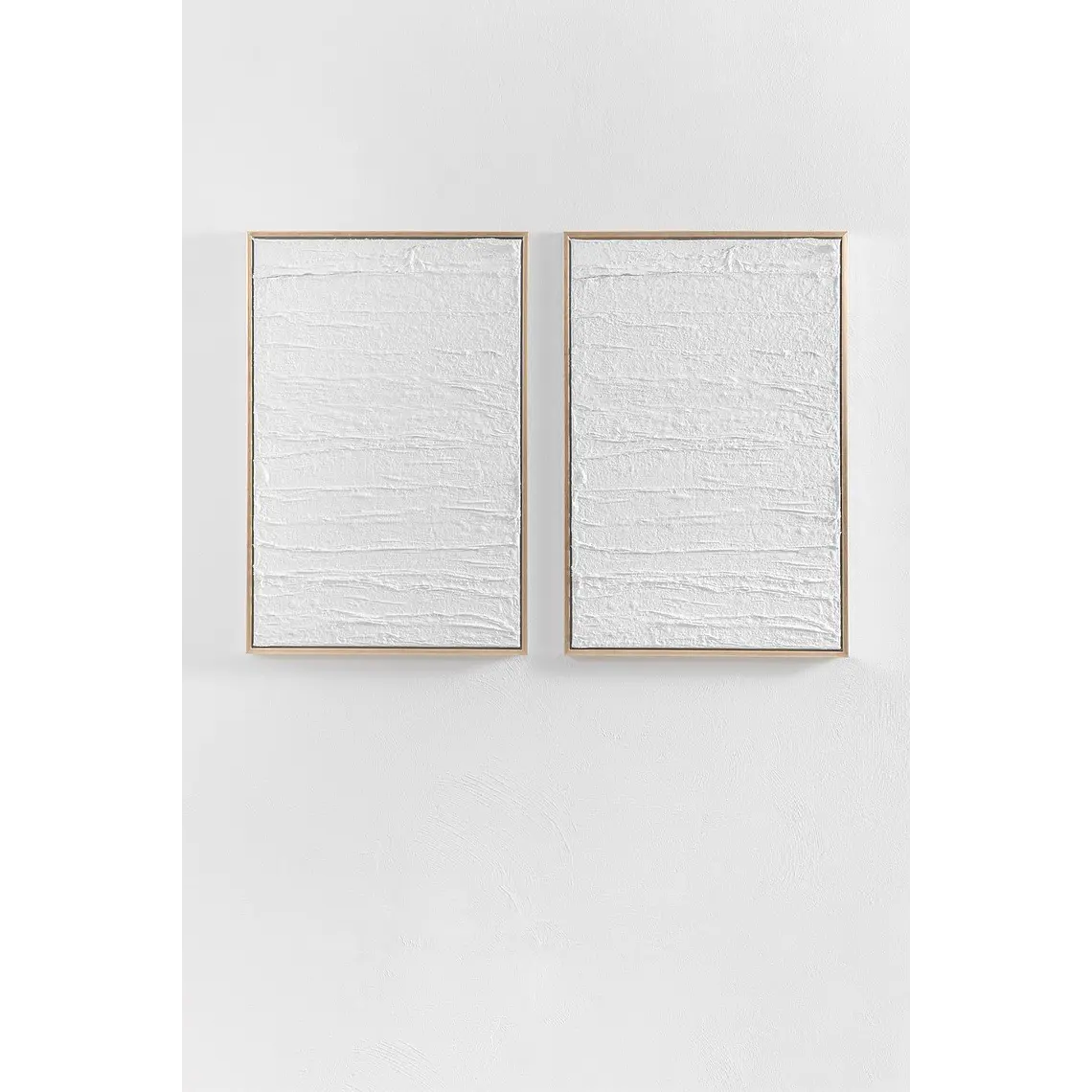 Pack de 2 cuadros decorativos 60x90 cm en relieve de escayola Kalia 2
