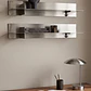 Pack de 2 estantes de pared en acero inoxidable - Miniatura 1