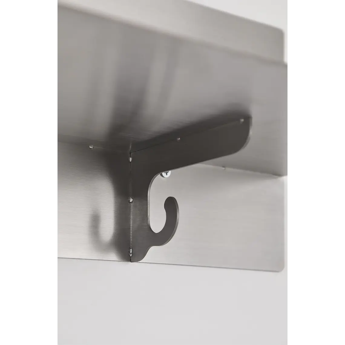 Pack de 2 estantes de pared en acero inoxidable 7