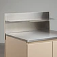 Panel con estante 80x30 cm para cocina modular de exterior en acero inoxidable Tereva - Miniatura 1