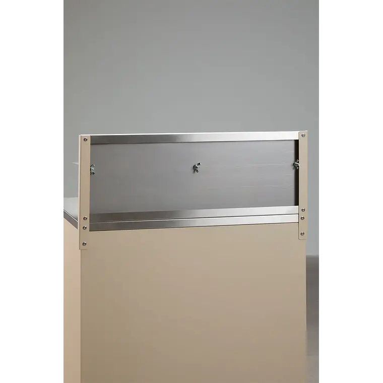 Panel con estante 80x30 cm para cocina modular de exterior en acero inoxidable Tereva 2