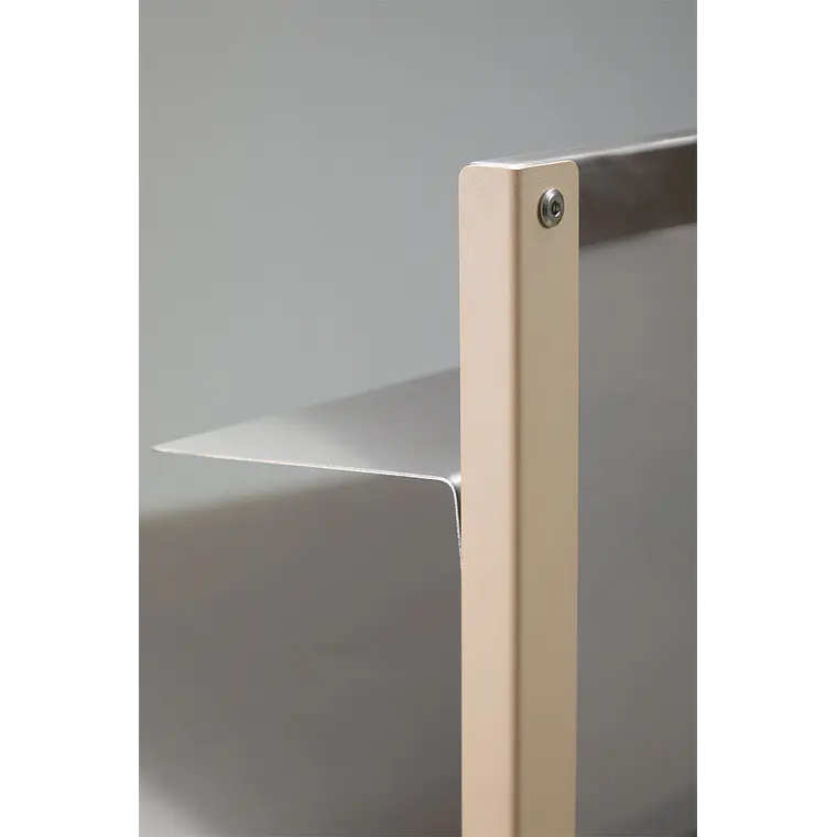 Panel con estante 80x30 cm para cocina modular de exterior en acero inoxidable Tereva 4