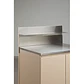 Panel con estante 80x30 cm para cocina modular de exterior en acero inoxidable Tereva - Miniatura 7