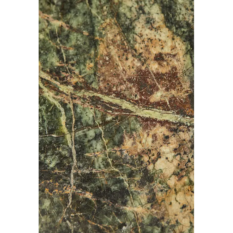 Perchero de pie en hierro y mármol verde Doria 9