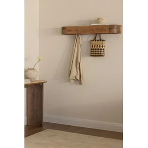 Perchero mural 100 cm en madera de acacia Avela
