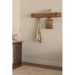 Perchero mural 100 cm en madera de acacia Avela