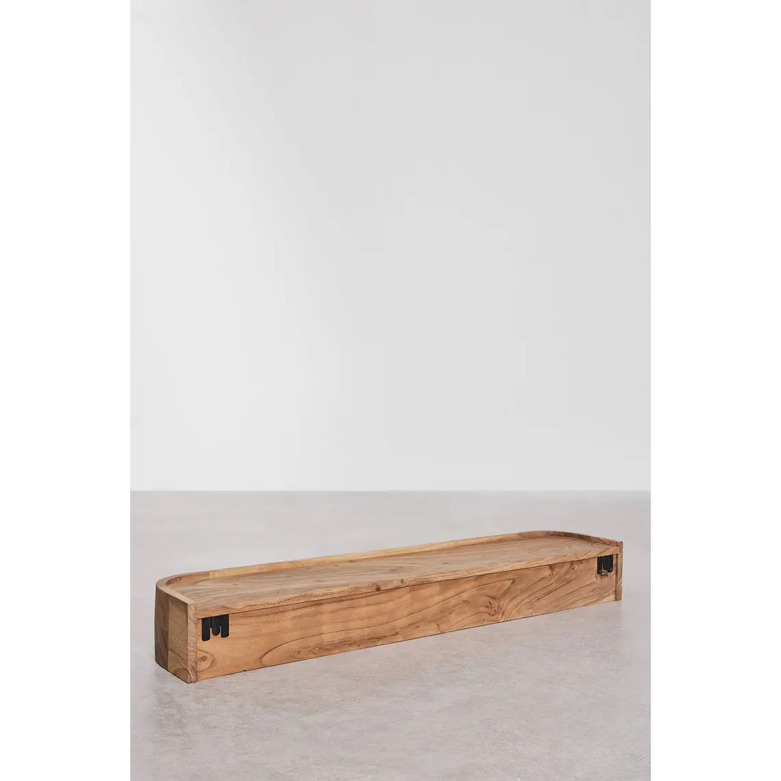 Perchero mural 100 cm en madera de acacia Avela 9