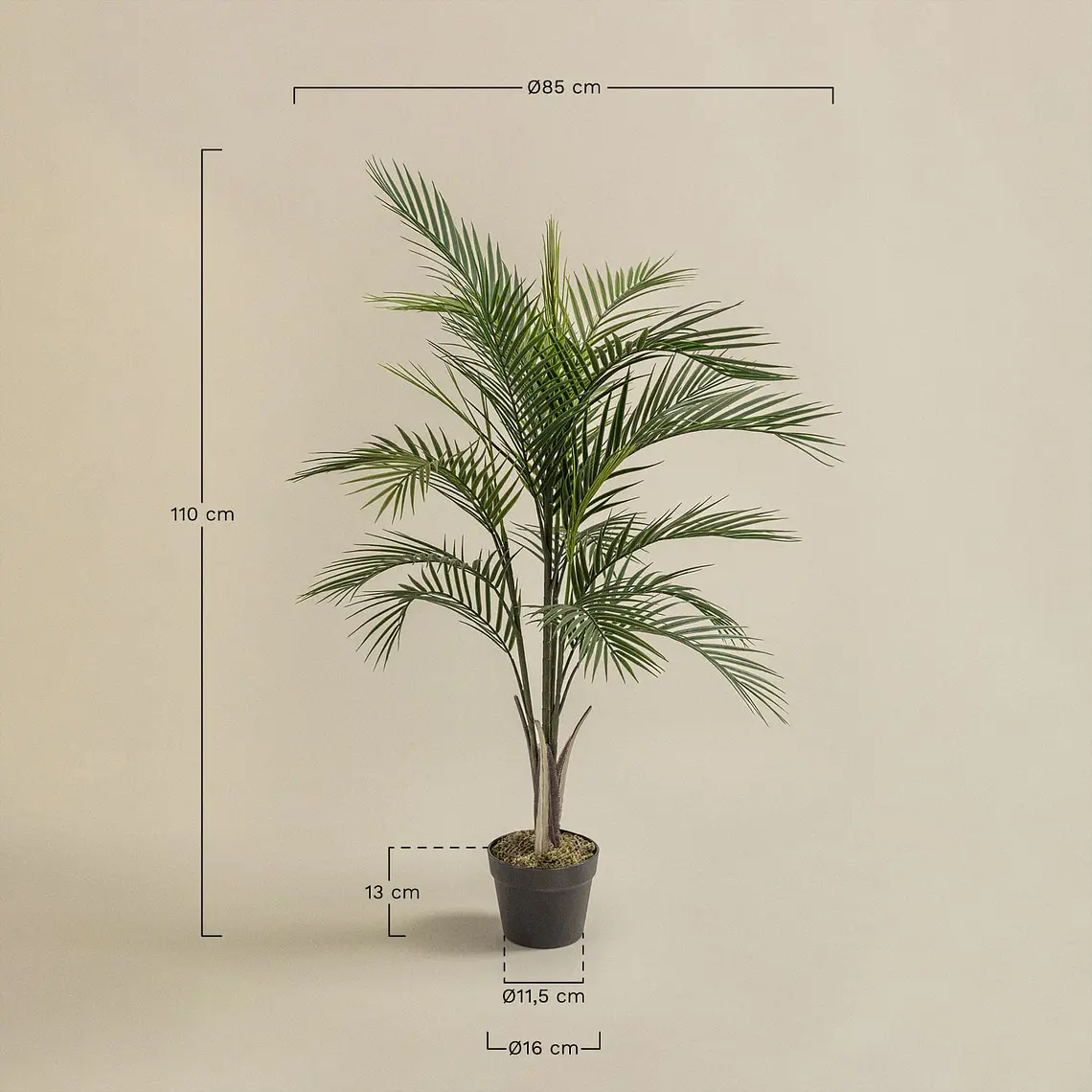 Planta artificial decorativa 110 cm palmera Pigmea Kena 5
