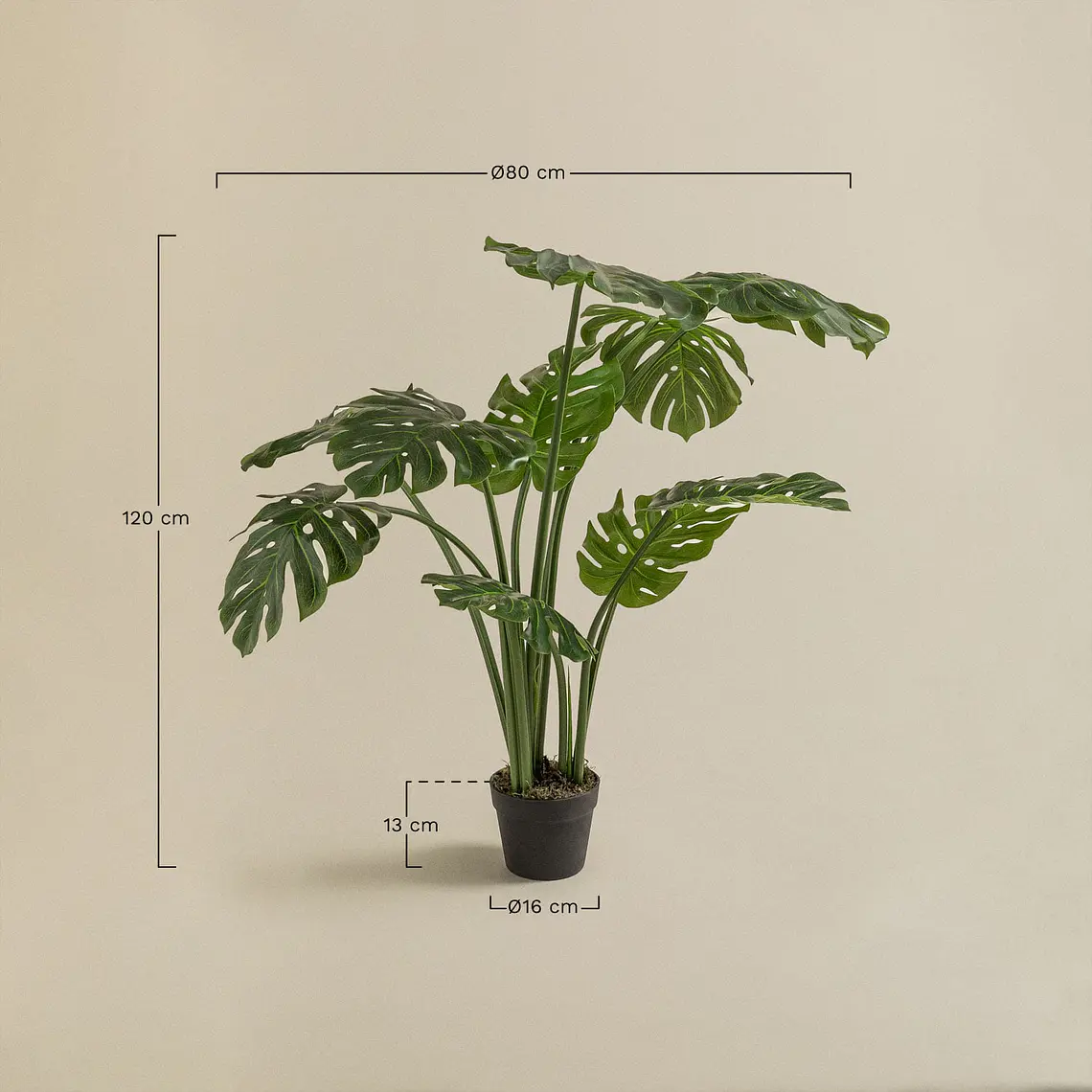 Planta artificial decorativa 120 cm Monstera Jora 6