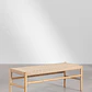Evomar · Puf / banco en fibras naturales de 120 cm - Miniatura 3
