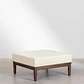 Puff cuadrado 85x85 cm en acacia Damena - Miniatura 1