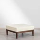 Puff cuadrado 85x85 cm en acacia Damena - Miniatura 2