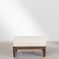 Puff cuadrado 85x85 cm en acacia Damena - Miniatura 3