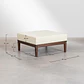 Puff cuadrado 85x85 cm en acacia Damena - Miniatura 6