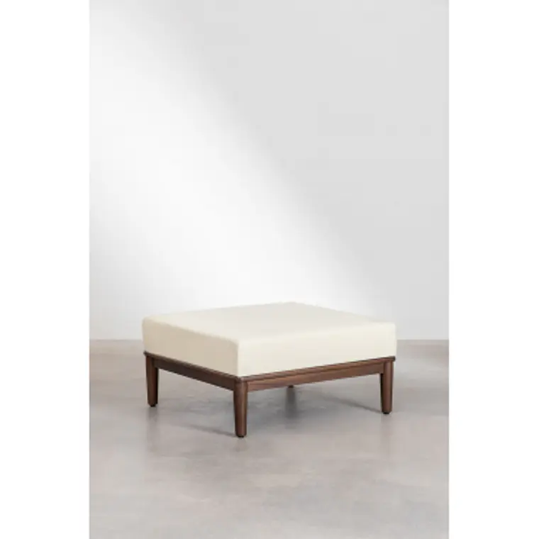 Puff cuadrado 85x85 cm en acacia Damena 7