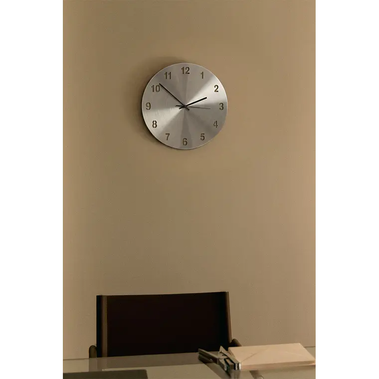 Reloj de pared Ø40 cm en acero inoxidable Pireo 2