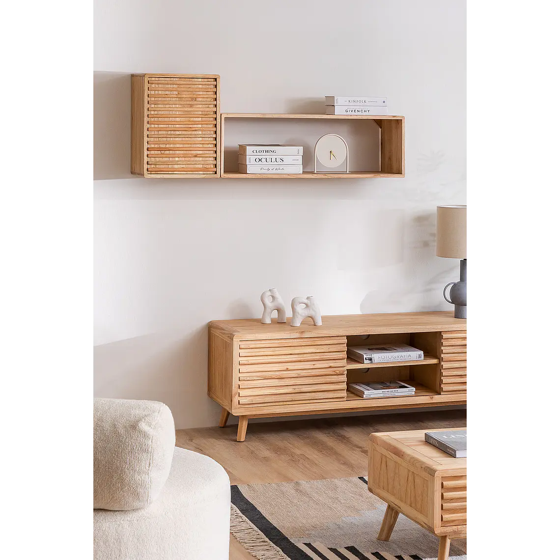 Aunor · Repisa en acabado madera de 125 cm 1