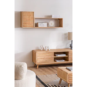 Aunor · Repisa en acabado madera de 125 cm