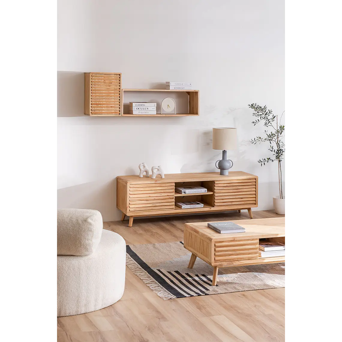 Evoara · Repisa en acabado madera de 90 cm 6